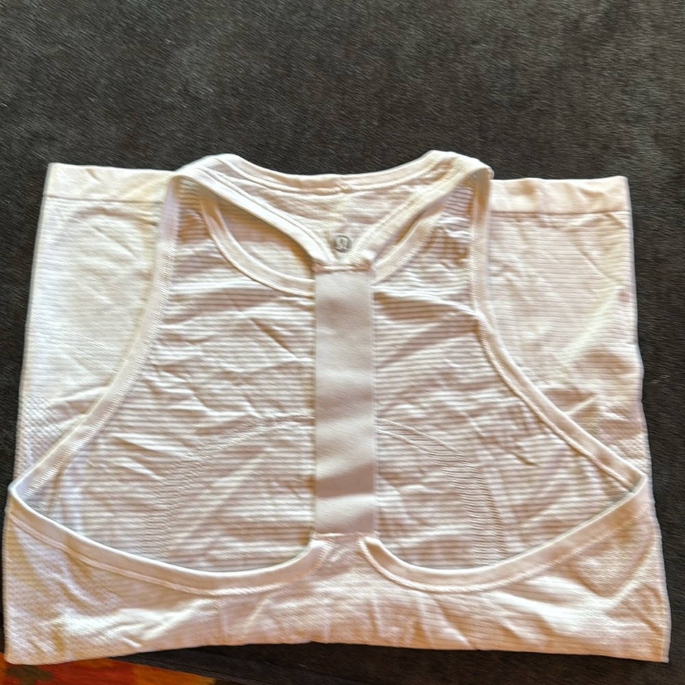 Lululemon basic white racer back tank